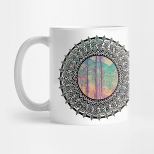 Wispy Trees Mandala Mug